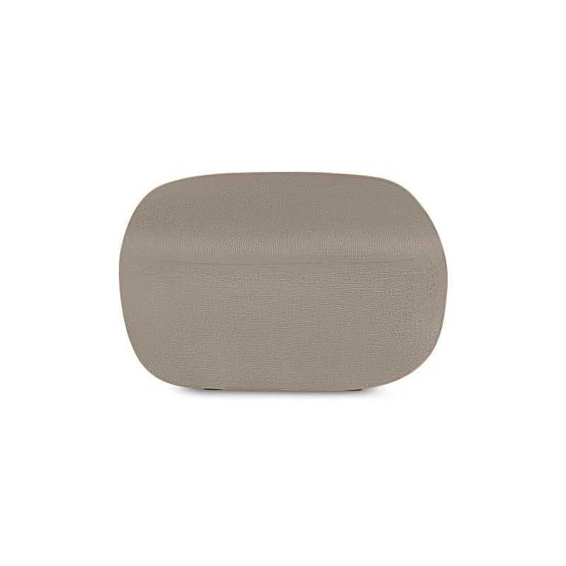 Pouf CARLOTTA tissu bouclette taupe