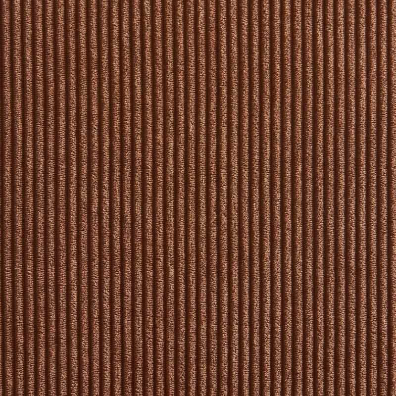 Lot de 2 chaises JACK velours côtelé terracotta pieds métal chromé