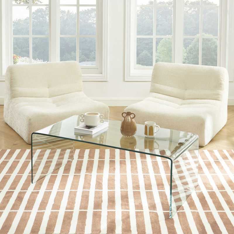 Table basse GINZA verre trempé transparent