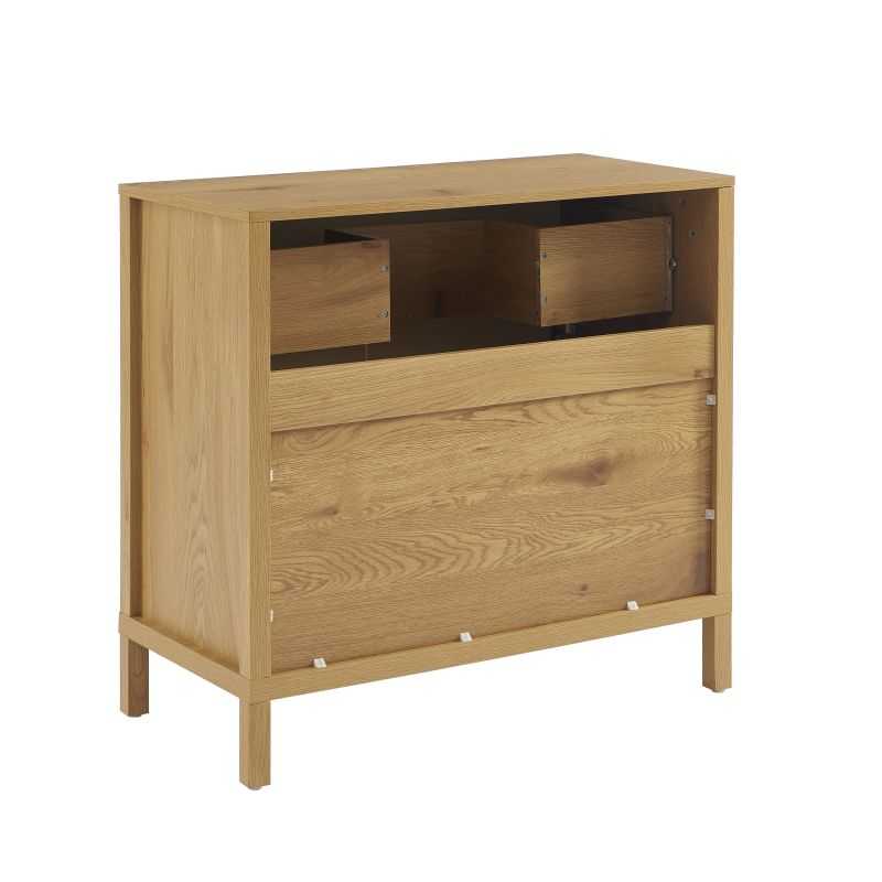 Meuble sous lavabo KILDA blanc effet chêne 