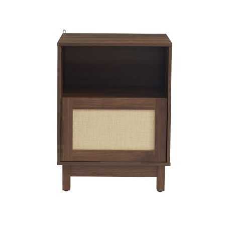 Table de chevet HARIA effet noyer