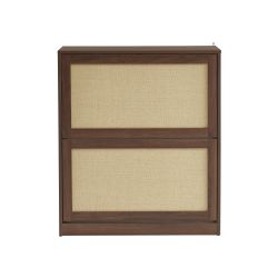 Meuble à chaussures HARIA effet noyer