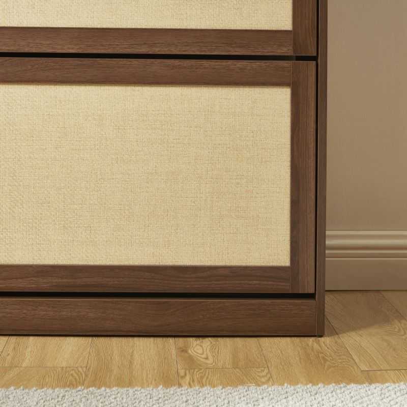 Meuble à chaussures HARIA effet noyer