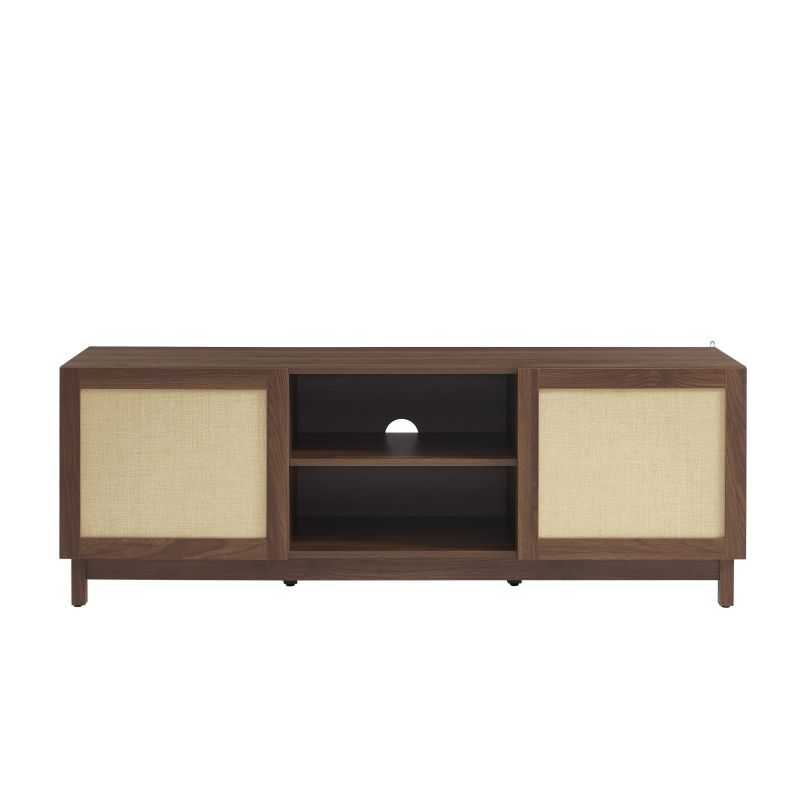 Meuble TV HARIA effet noyer