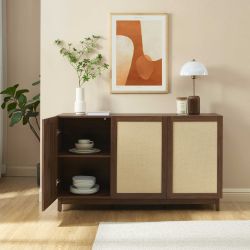 Buffet HARIA effet noyer