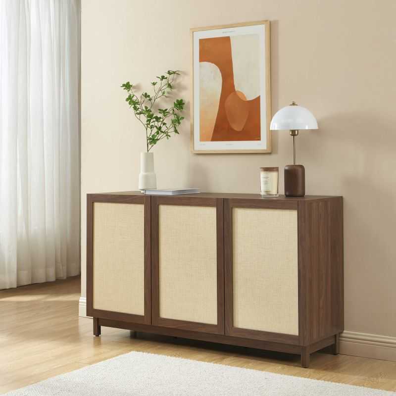 Buffet HARIA effet noyer