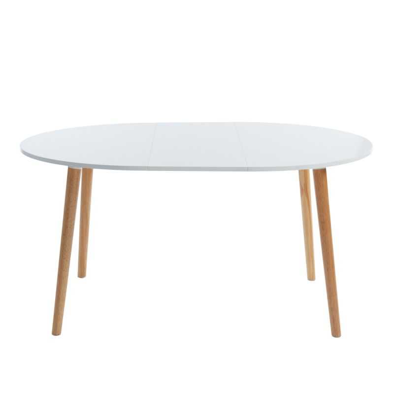 Table extensible ORACLE laqué blanc mat 120 à 160cm