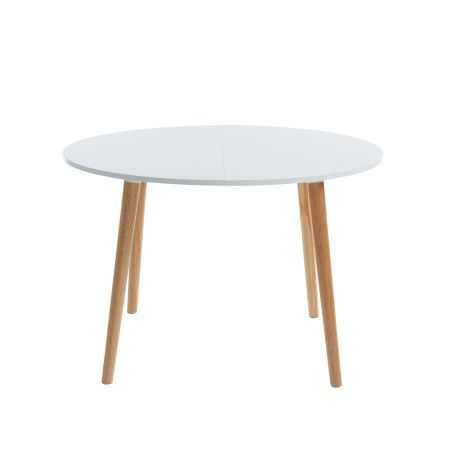 Table extensible ORACLE laqué blanc mat 120 à 160cm