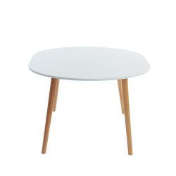 Table extensible ORACLE laqué blanc mat 120 à 160cm