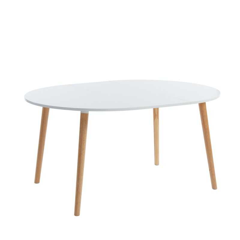 Table extensible ORACLE laqué blanc mat 120 à 160cm