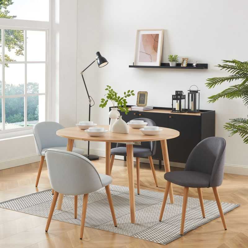 Table extensible ORACLE placage chêne 120 à 160cm