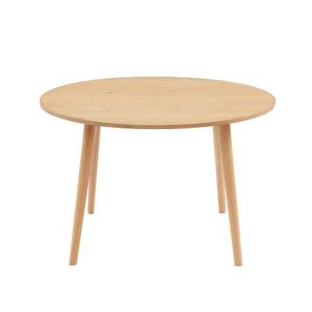 Table à manger ORATELLO placage chêne 120cm