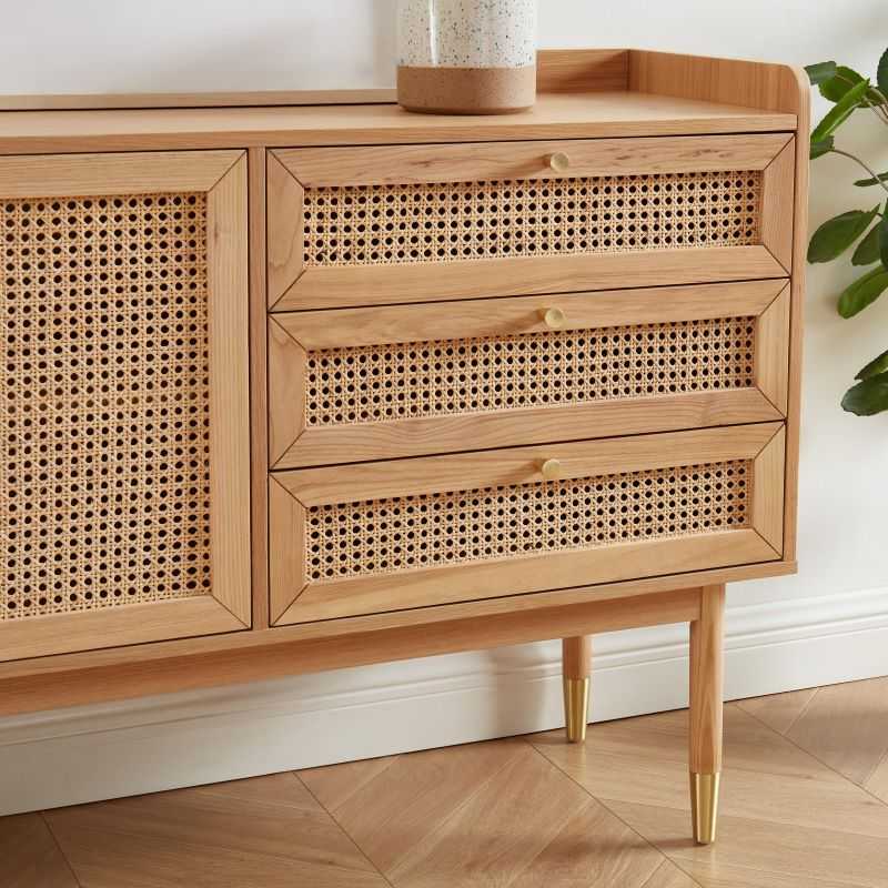 Buffet LEON cannage véritable