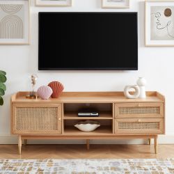 Meuble tv LEON cannage véritable