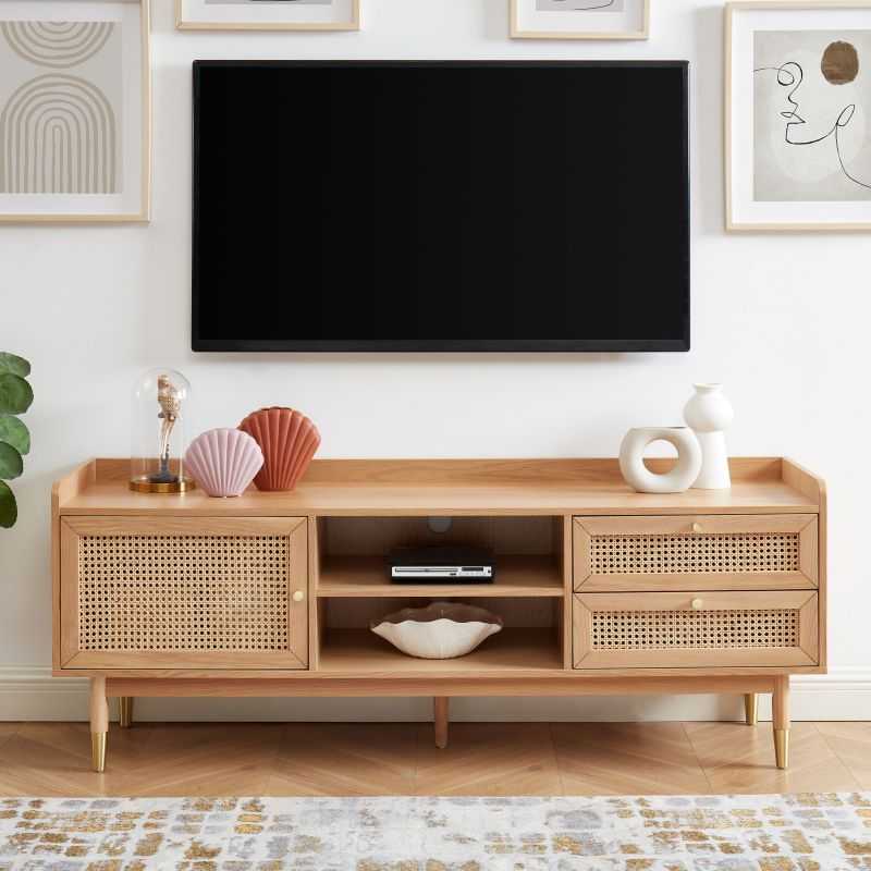 Meuble tv LEON cannage véritable