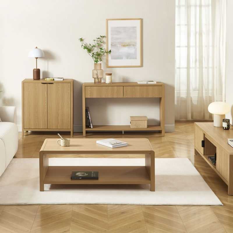 Table basse UTICA effet chêne