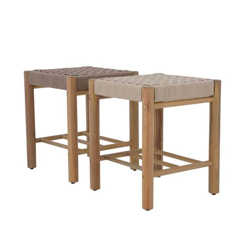 Banc AVI en corde beige