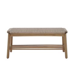 Banc TAVAO en corde beige
