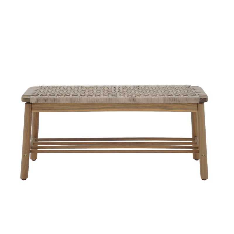 Banc TAVAO en corde beige