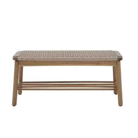 Banc TAVAO en corde beige
