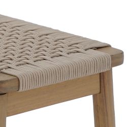 Banc TAVAO en corde beige