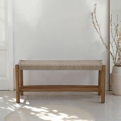 Banc TONGO en corde beige