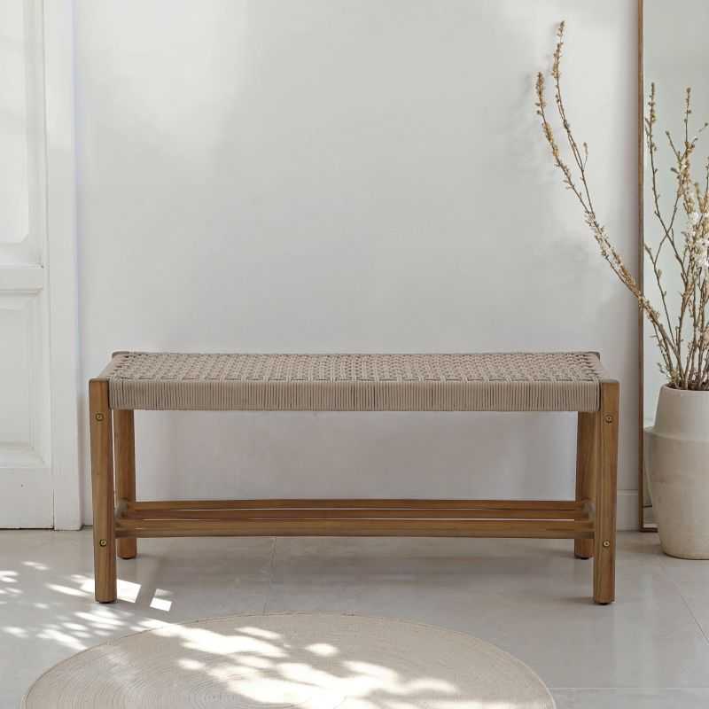 Banc TONGO en corde beige