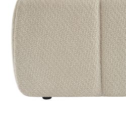 Lit coffre LAVINIA tissu beige 180x200 sommier inclus
