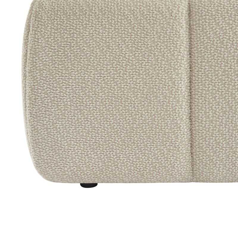 Lit coffre LAVINIA tissu beige 180x200 sommier inclus