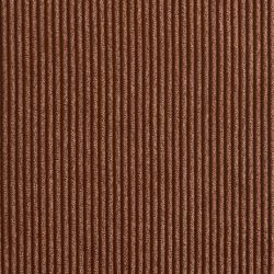 Lot de 2 tabourets mi-hauts JACK velours côtelé terracotta pied métal