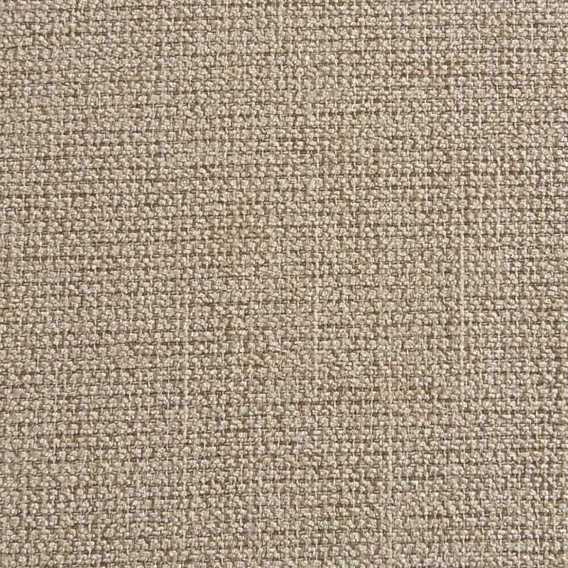 Fauteuil FAREL tissu chenille beige et pieds métal noir