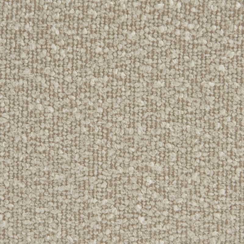 Lit YUME tissu bouclette beige 140x190 sommier inclus