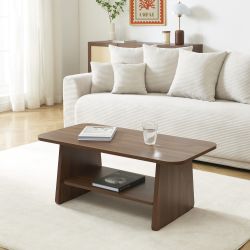 Table basse LANGO effet noyer