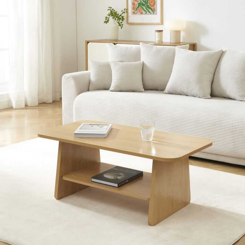 Table basse LANGO effet chêne