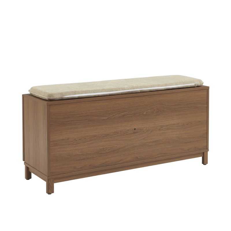 Banc à chaussures ORCA effet noyer