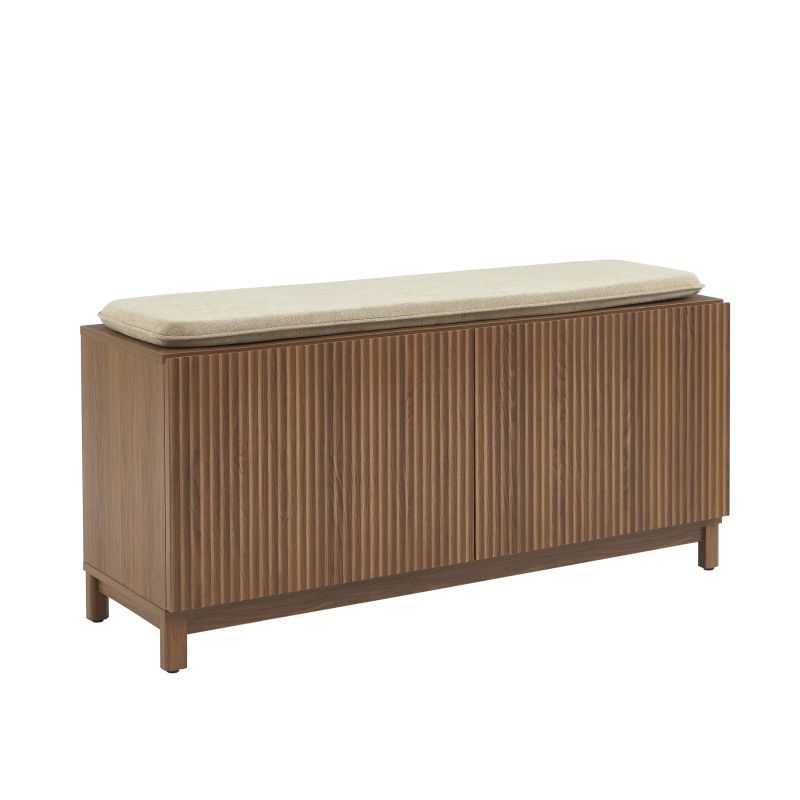 Banc à chaussures ORCA effet noyer