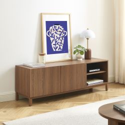 Meuble TV ORCA effet noyer 140 cm