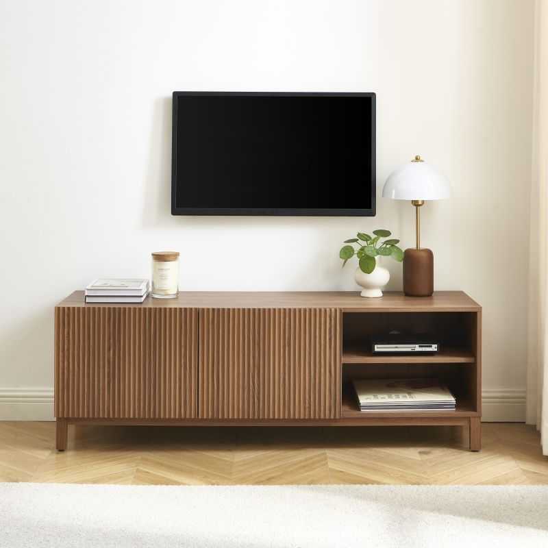Meuble TV ORCA effet noyer 140 cm
