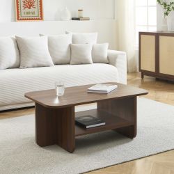 Table basse ROKIA effet noyer