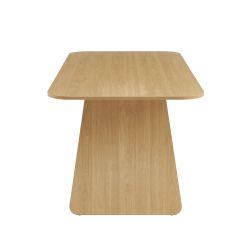 Table à manger LANGO rectangulaire effet chêne 180 cm