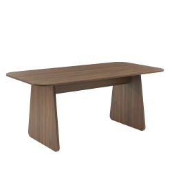 Table à manger LANGO rectangulaire effet noyer 180 cm