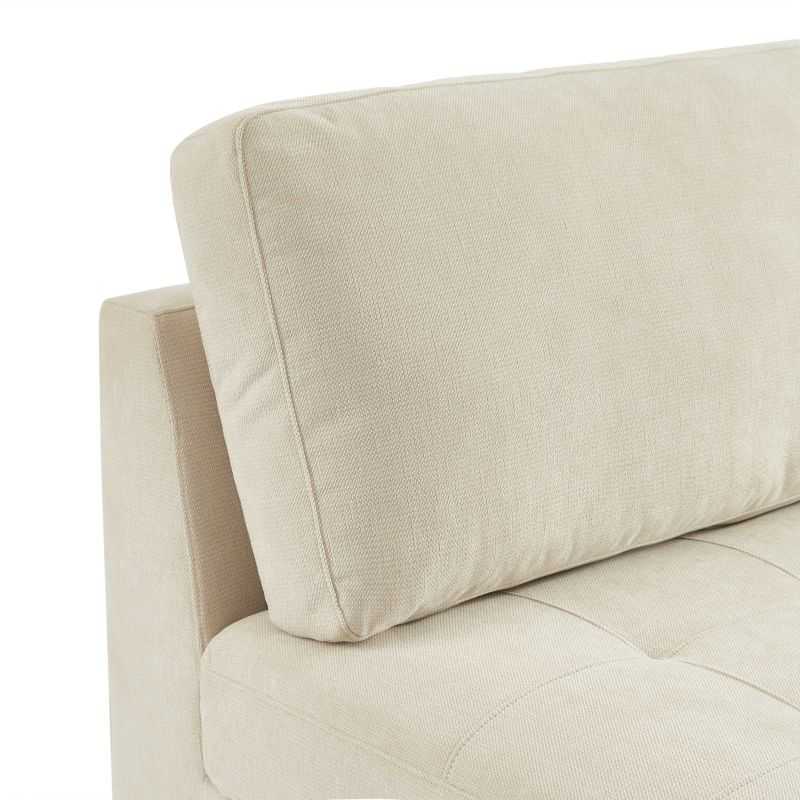 Chauffeuse BILLIE 1 place tissu chenille beige