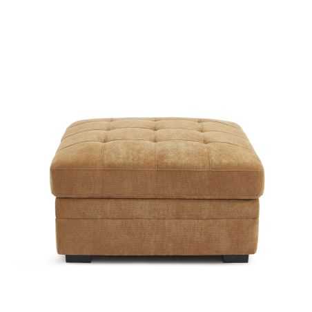 Pouf BILLIE tissu chenille écureuil