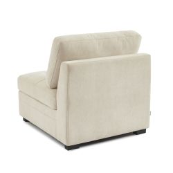 Chauffeuse BILLIE 1 place tissu chenille beige