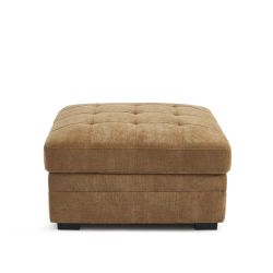 Pouf BILLIE tissu chenille écureuil
