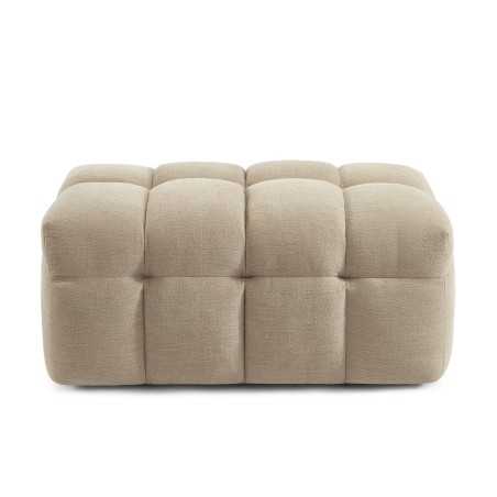 Pouf MOODY tissu lin beige