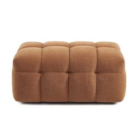 Pouf MOODY tissu lin écureuil