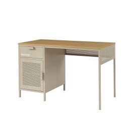 Bureau PANTONE métal taupe 120cm