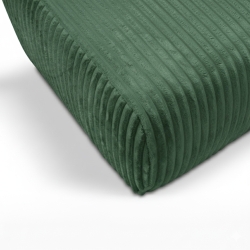 Pouf GLORIA velours côtelé vert kaki