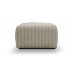Pouf GLORIA velours côtelé taupe